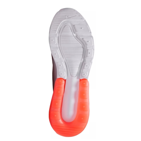 Bling Nike Air Max 270 Orange White Sneakers Shoes Customized with Crystals - Picture 3 of 5